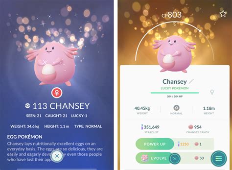 Pokémon GO Lucky Pokémon .